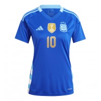 Camisa de time de futebol Argentina Lionel Messi #10 Replicas 2º Equipamento Feminina Copa America 2024 Manga Curta
